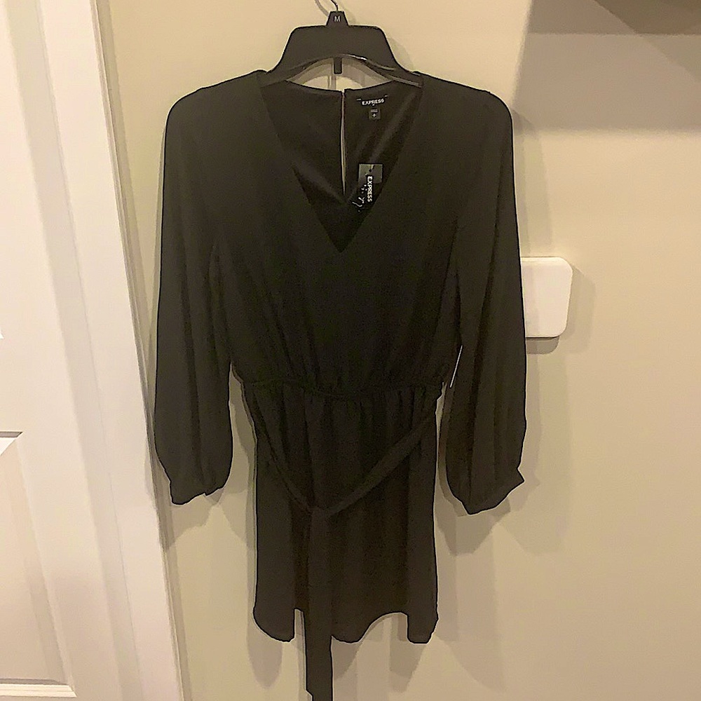 Black Long Sleeve Express Dress